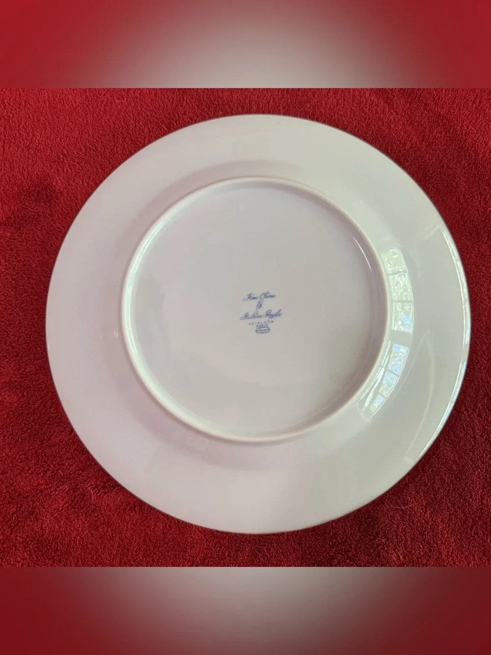 Fashion Royale Heirloom M-5915 Dinner Plates Set of 8 Japan Blue Floral